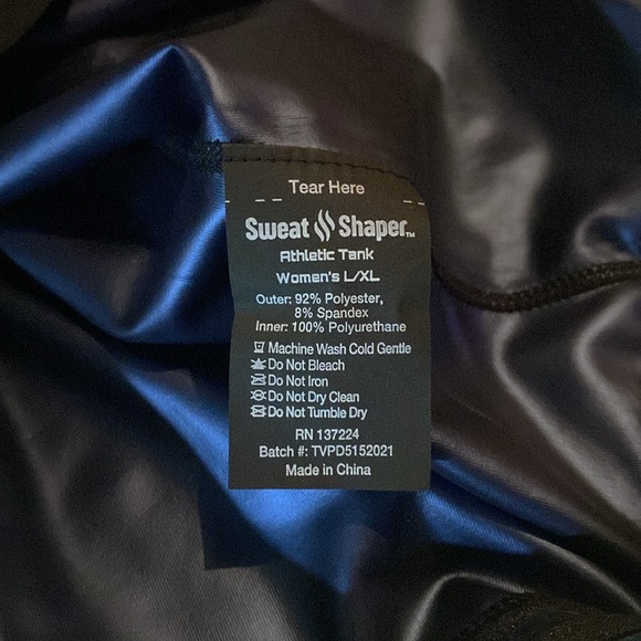 Sweat Shaper Athletic Tank women’s L/XL - Picture 10 of 16